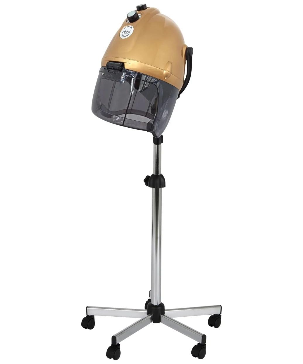 Pibbs 520 Futura Dri Gold Salon Hair Dryer with Adjustable Stand 1100W Italian-Made Timer Temperature Control CE Certified
