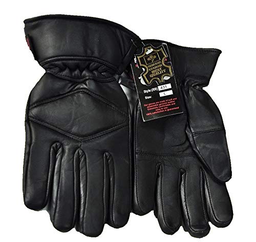 Motorcycle Leather Gloves (Large) - Thumbnail 3