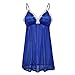 Produktbild ABsoar Neue Nachtwäsche V Ausschnitt Spitze Dessous Frauen Seidensatin Durchsichtig Nachthemd Sexy Pyjamas Unterwäsche Lingerine Mit Tanga