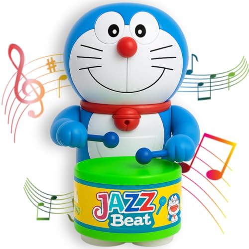 Image of Beany PRV Fashion Key-Operated Cute Drummer Toy for Toddler Kids Birthday Gift Birthday Return Gift Drumming and Dancing Action for Kids ((DORE-Pack-01))