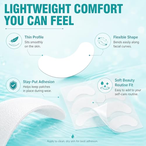 70 Pcs Eyebrow-Shaped Wrinkle Patches for Face, Smile Lines and Crow’s Feet — view 5