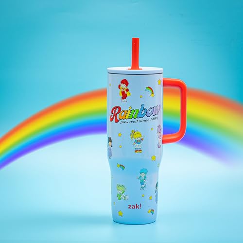 Image of Zak Designs Rainbow Brite 30oz Spill-Proof Stainless Steel Travel Tumbler (Pack of 9)