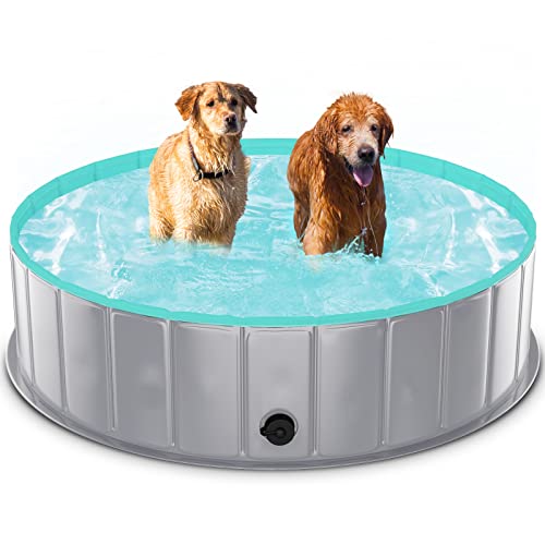 TENXSNUG Folding Dog Pool – Non-Slip Bathtub for Pets, Portable B...