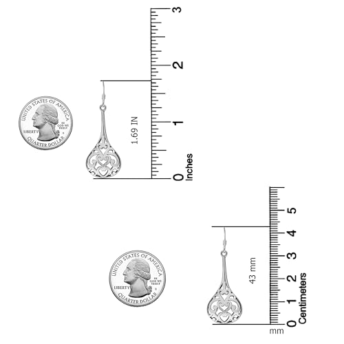 Boucles d'oreilles pendantes en argent 925 pour soirées - 3