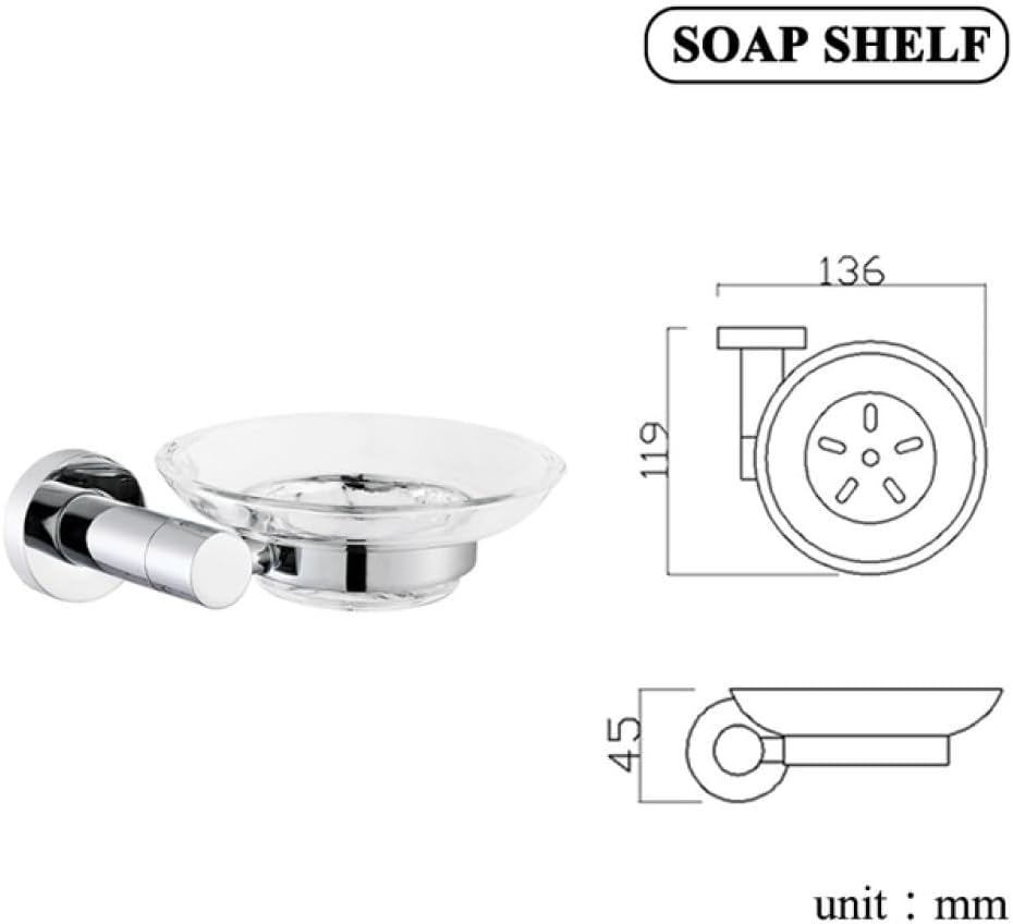 Chrome Bathroom Hardware Sets Stainless Steel Toilet Brush Holder WC Roll Paper Towel Bar Shelf Shower Soap Dish Wall Robe Hooks,soap Dish