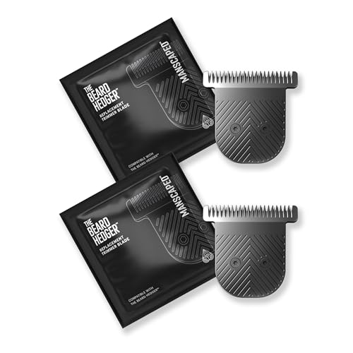 Image of MANSCAPED The Beard Hedger Replacement SkinSafe Trimmer Blade, Premium Stainless Steel T-Blade for Precision Facial Hair Trimming, 2-Pack