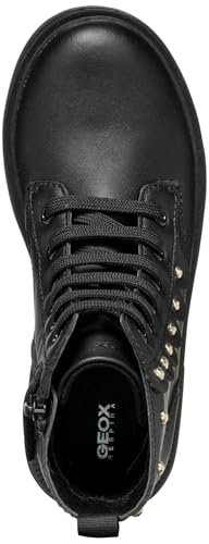 Geox Eclair Girl (Toddler/Little Big Kid) Ankle Boot, Black, 10.5 6