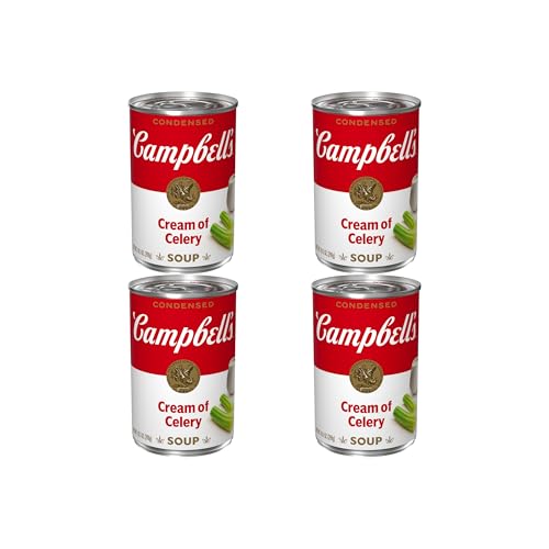 Image of Campbell's Condensed Cream of Celery Soup, 10.5 oz Can (Pack of 4)