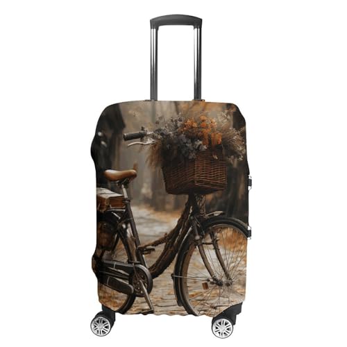 Travel Luggage Cover Elastic Suitcase Protector Anti-Scratch Washable Bicycle Luggage Sleeve Tsa Approved Carry on Covers Baggage Cover Fits 18-32 Inch Luggages