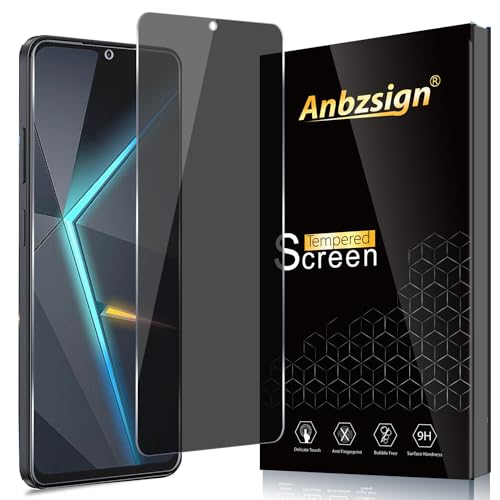 Anbzsign [2 Pack for ZTE nubia Neo 2 5G Privacy Screen Protector, 9H Anti Spy Private Tempered Glass Film, Anti-Scratch, Case Friendly