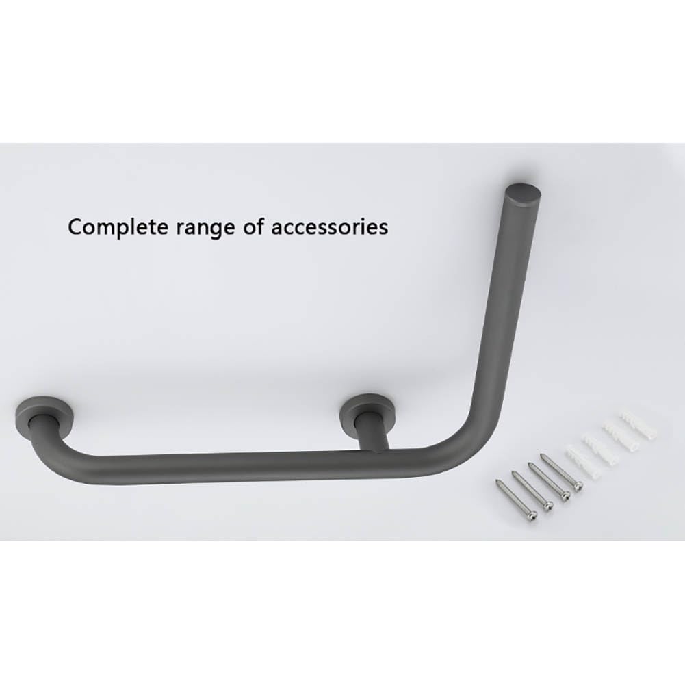 asidero de ducha, Pasamanos de Seguridad for Baño Barra de Agarre for Ducha en Forma de L Manija for Bañera Diámetro 32 mm Pasamanos for Inodoro de Acero Inoxidable Capacidad de Carga 550 Libras for A
