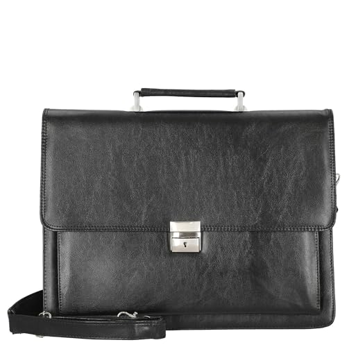 D&N Business Line Aktentasche, 41 cm, 18L, Schwarz