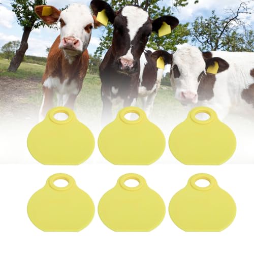 Étiquette d'identification TPU vierge pour bovins et grands élevages lot de 50
