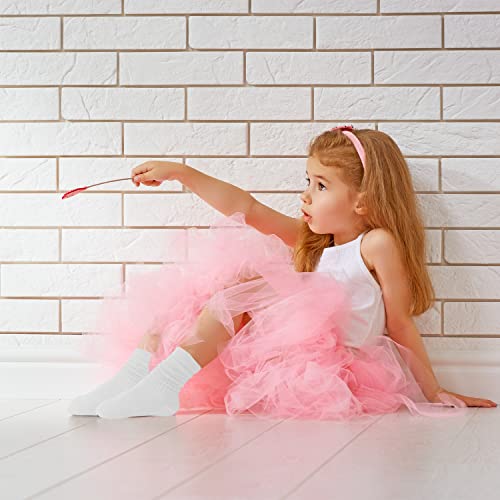 UTTPLL Girls Slouch Socks Toddler Cotton Athletic Stockings Uniform Knee High Tube Socks Little Kids Long Boot Crew Socks4