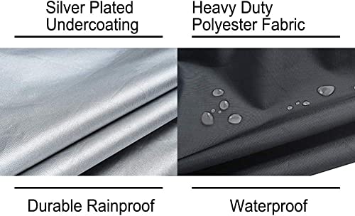 Fenghome Furniture Cushion Storage Bag, Waterproof Fabric Storage Bag With Zipper And Handles For Outdoor/Indoor Patio Furniture Clothes And Pillows And Christmas Tree, 48 X 15.3 X 21.6 Inches, Black #TOP2