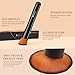 DUcare Foundation Brush and Concealer Brush 2Pcs Contour Bronzer Kabuki Brush for Face Synthetic Liquid Blending Mineral Powder Makeup Tools
