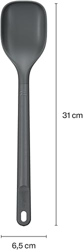 Miniatura 2 de Zyliss E980228 Cuchara de cocina mediana, paja de trigo sosteniblenailon, antiadherente, cabeza de silicona resistente al calor, utensilio de