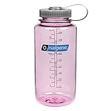Nalgene Tritan Wide Mouth BPA-Free Water Bottle, Cosmo W/ Gray Cap, 32oz