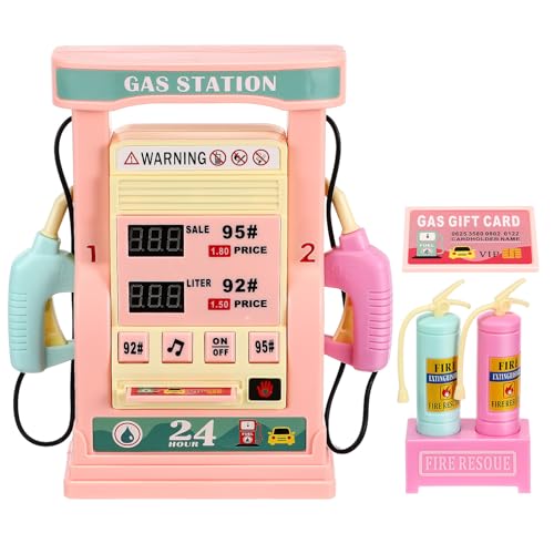 Interactive Gas Station Toy Set for Kids - Simulation Gas Pump with Talking Feature Educational Playset for Role-Playing and Imaginative Fun