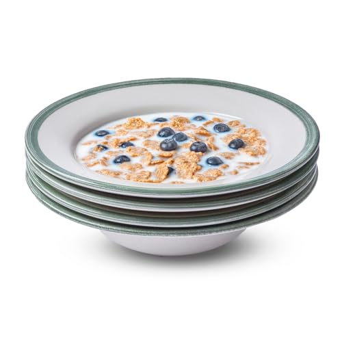 Portmeirion Potter's Brushstroke Oatmeal Bowl - Green, Set of 4