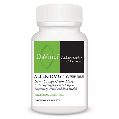 DaVinci Laboratories – Aller-DMG Chewable, Histamine Blocker with Quercetin and Bromelain, 120 CT