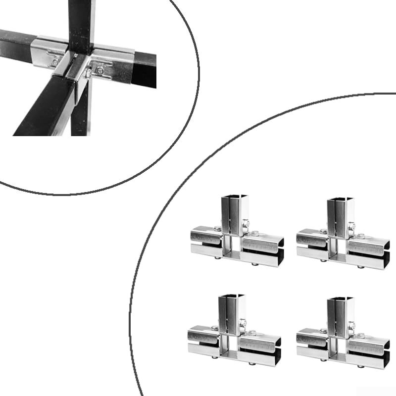 Conector Cruzado para acero Inoxidable 25mm Conector Cruzado(20mm 4pcs)