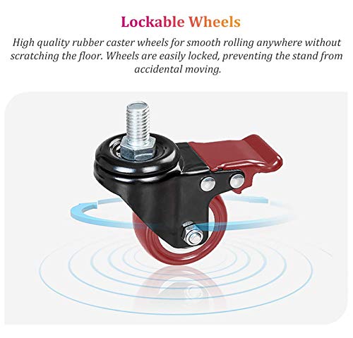 Soporte Universal Rodante Ajustable para TV de Piso miniatura 5