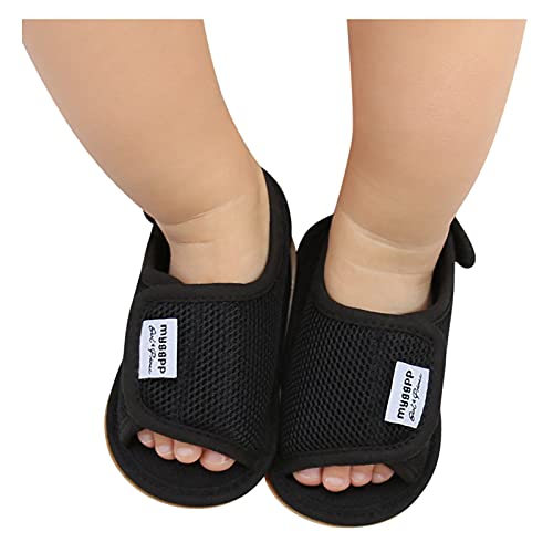 Baby Boys Girls Shoes, 0-18 Months Newborn Baby Girls Boys Mesh Sandals Soft Non-Slip Rubber Sole Flat Walking Shoes2