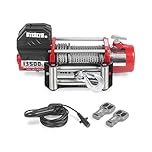 Stealth Winches Stealth V2 13500lb 12v Wireless Recovery Budget Electric Winch High-Power Motor, Full Steel Gearing, Heavy Duty Sealed Solenoid, 2 Wireless Remotes, User-Friendly Steel Rope