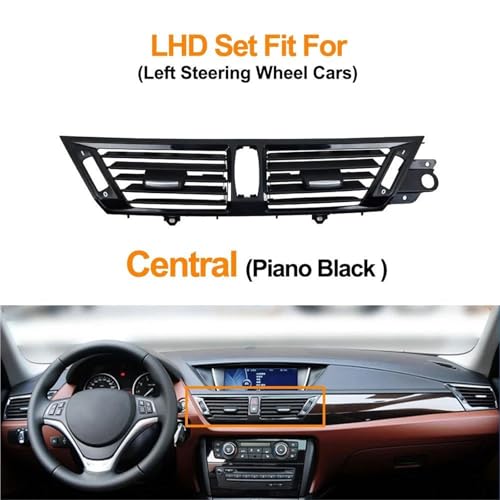 Grille d'aération LHD robuste et orientable pour BMW X1 E84