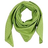 Freak Scene Superfreak Baumwolltuch - grün - hellgrün Lurex silber - quadratisches Tuch