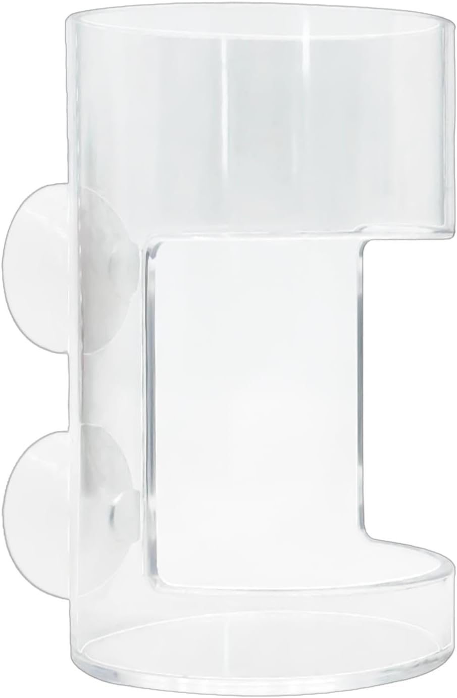Clear Betta Fish Feeder, Feeding Tube, Tube Shrimp, Shrimp Feeding Dish, Betta with Suction Cup, Transparent Aquarium Bird
