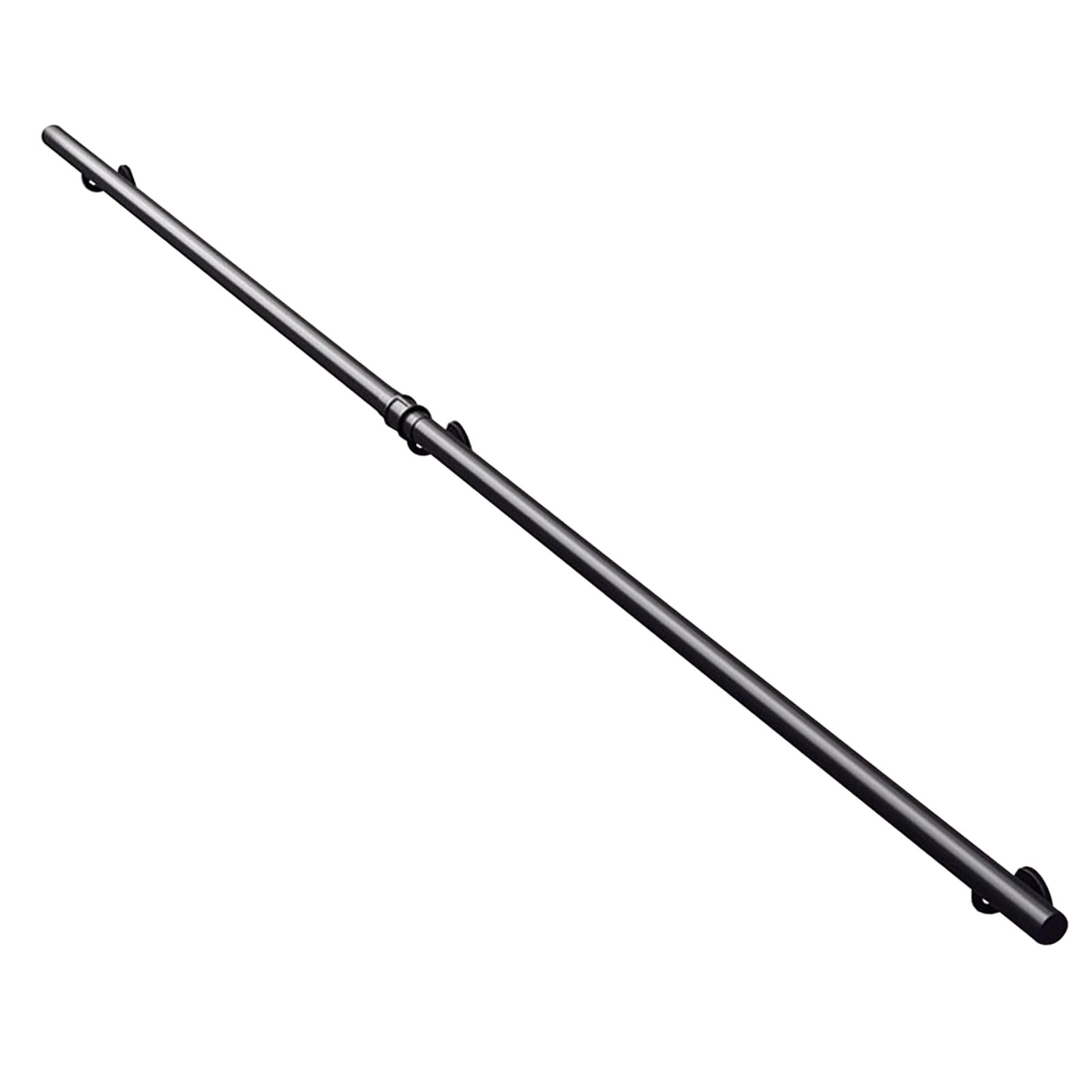Metal Handrails, 1-20ft Non-Slip Staircase Banister Hand Rails for Indoor Outdoor Steps, Wall Mounted Wrought Iron Grab Bar with Complete Kit(11.5ft/350cm)