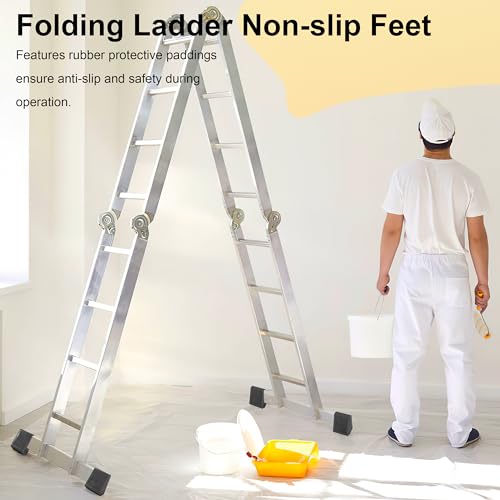 Gummifüße, Gummi Leiterfüße Matte Rutschfeste Leiterfußabdeckung für Leiter Teleskopleitern Fischgrätleitern 4 Stück (Schwarz)