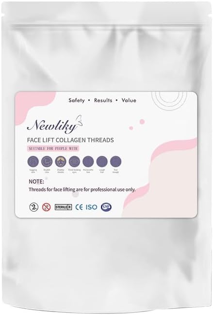 Pdo Threads for Face Lift Mono Screw Type (30G25MM) Smoothing Wrinkles PDO Thread Lift for Whole Body with Sharp Tip 20pcs