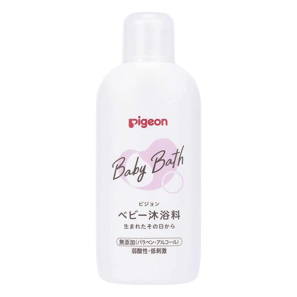 Pigeon Baby Bath Additive 500ml – For Newborns – Moisturizing, No Rinsing Required, Orange Scent – Japan Made