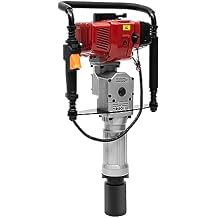 Pile Driver Hammer - T Post Driver 2 Stroke 52CC 2.3HP Gas Powered T Post Driver Hammer Drills, Air Cooling Single Cylinder Gasoline Petrol Garden Fencing Tool Machine Fence Farm Push Pile Kit