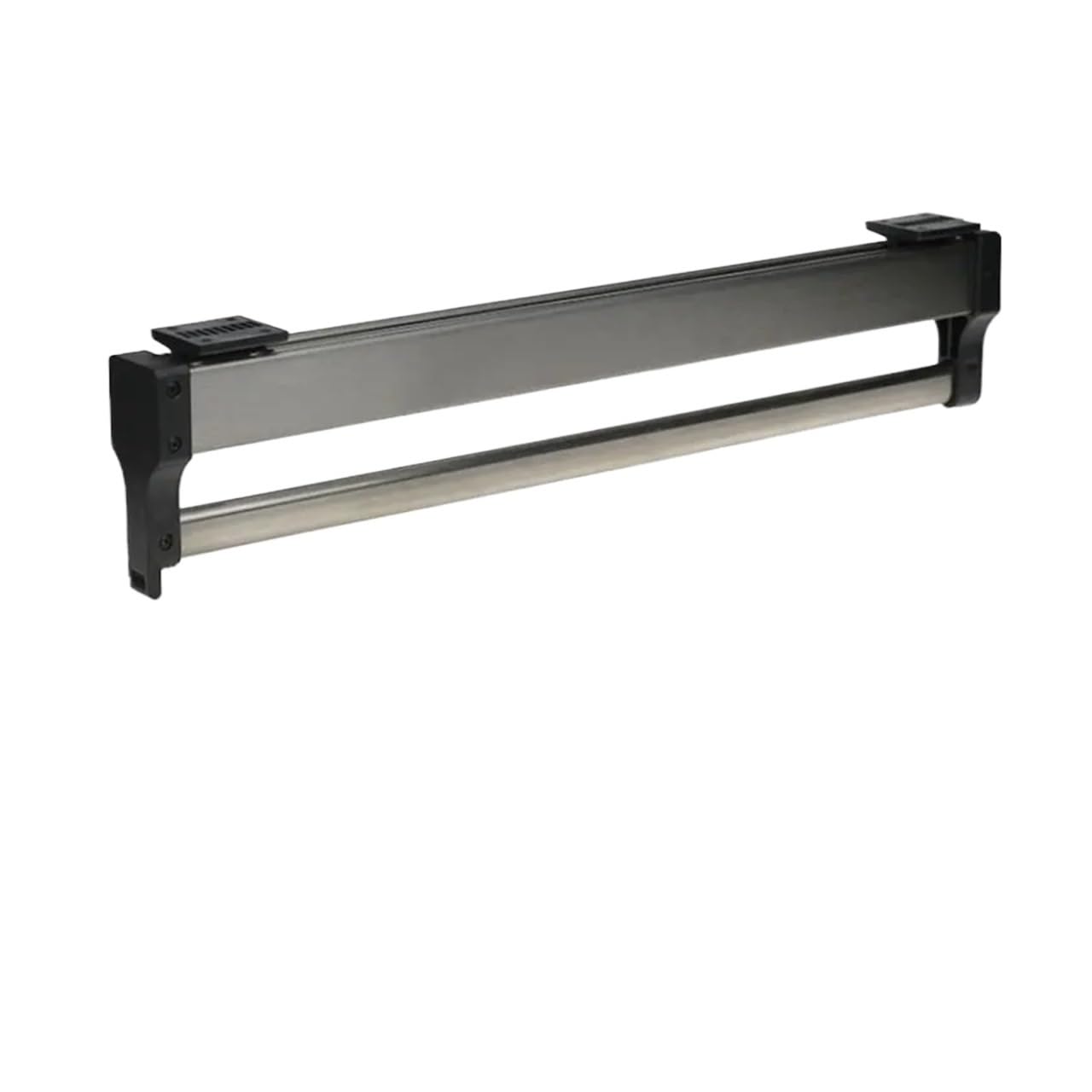 Pull Out Clothes Rail Pull-Out Closet Valet Rod Wardrobe Clothing Rail Top Mount Hanger Rack Bar Ball Bearing Slide Clothes Holder(Black 40cm)