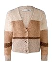 oui strickjacke bunt  Oui Strickjacke Camel Brown - 44