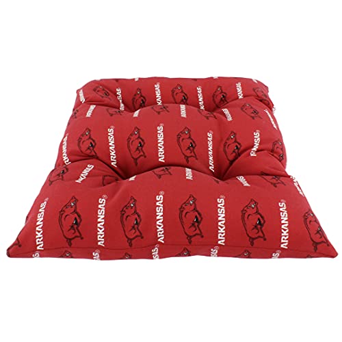 Image of College Covers Everything Comfy Arkansas Razorbacks Rocker Pad - Chair Cushion