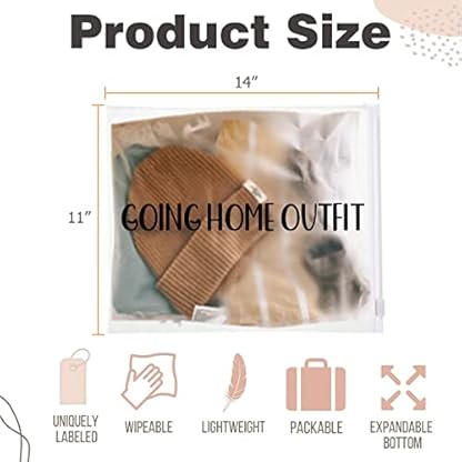 15 Pack Hospital Bags for Labor and Delivery,11 x 14 Inch Maternity Hospital Bag Essentials for Mommy Dad Newborn Baby,Diaper Bag Organizing Pouches Pre Packed First Time New Mom Must Haves - Image 4
