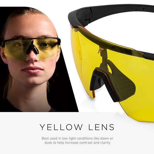 Image of Franklin Sports Pickleball Sunglasses - Sport Glasses with (5) Lenses Included - Indoor + Outdoor Goggles - Eyewear Kit
