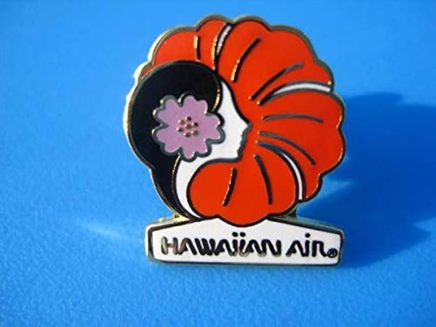 Amazon | ハワイアン航空 1980-1990年代ロゴ ピンバッジ Hawaiian