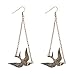 Lux Accessories Boho Burnish Bird Animal Dangle Zoo Earrings
