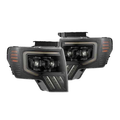 AlphaRex 09-14 Ford F150 PRO-Series LED Projector Headlights Alpha-Black