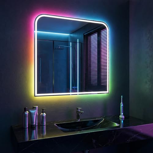 Miroir de salle de bain LED 11 couleurs avec intensité variable Antok - 3