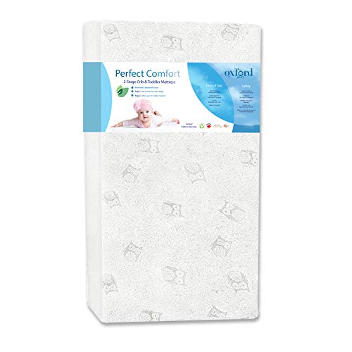 Image of Oxford Baby Perfect Comfort 2-Stage Crib Mattress & Toddler Mattress