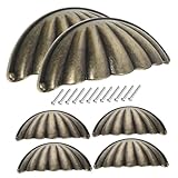 Poignée de meuble en coquillage : -faire artisanal rend plus durable et sans facilement endommagé, poignées vintage