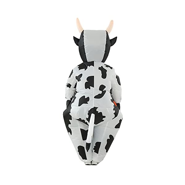 Rhythmarts inflatable costume cow costumes fancy dress cosplay blow up jumpsuit christmas halloween costumes for adult - image 6