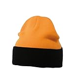  Myrtle Beach Bonnet tricot bicolore (orange/black)